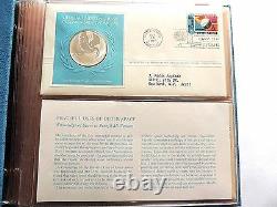 1975 U. N. 1st Edition Proof Five Different Sterling Silver Commemorative Medals