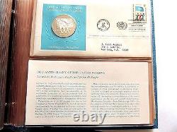 1975 U. N. 1st Edition Proof Five Different Sterling Silver Commemorative Medals