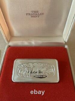 1976 Franklin Mint Christmas Ingot Sterling Silver