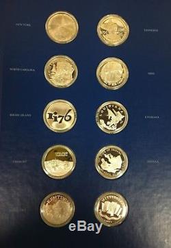 1976 Franklin Mint Fifty State LE Sterling Silver Bicentennial Medal Collection