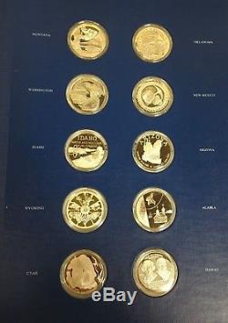 1976 Franklin Mint Fifty State LE Sterling Silver Bicentennial Medal Collection