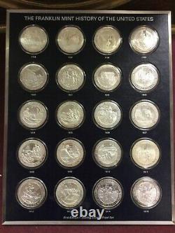 1976 Franklin Mint History of the United States Set 200 Sterling Silver Medals