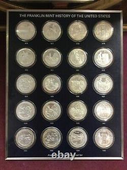 1976 Franklin Mint History of the United States Set 200 Sterling Silver Medals