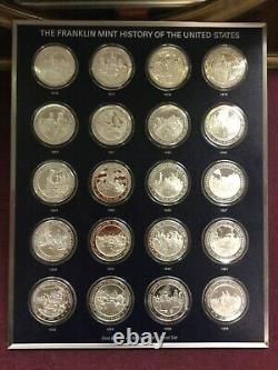 1976 Franklin Mint History of the United States Set 200 Sterling Silver Medals