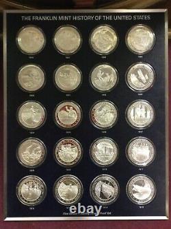 1976 Franklin Mint History of the United States Set 200 Sterling Silver Medals