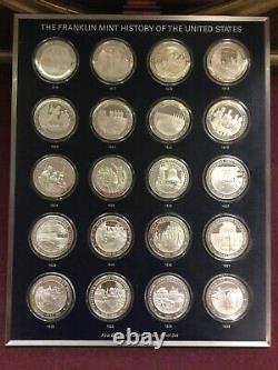 1976 Franklin Mint History of the United States Set 200 Sterling Silver Medals