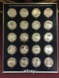 1976 Franklin Mint History of the United States Set 200 Sterling Silver Medals