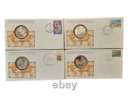 1976 Franklin Mint Medals of Great Explorers Sterling Silver FDS Cachet 104 gram