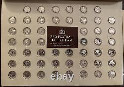 1976 Franklin Mint Pro Football Hall of Fame Immortals Sterling Silver Coin Set