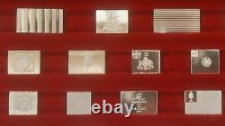 1976 Franklin Mint Sterling Silver 64 Flags of American Revolution Mini Ingots