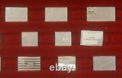 1976 Franklin Mint Sterling Silver 64 Flags of American Revolution Mini Ingots