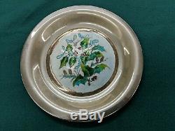 1976 Franklin Mint Sterling Silver Champleve Plate Four Seasons Complete Set Lot