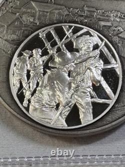 1976 Franklin Mint Sterling Silver Crown Thy Good With Brotherhood Medal