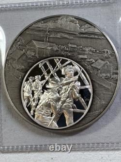 1976 Franklin Mint Sterling Silver Crown Thy Good With Brotherhood Medal