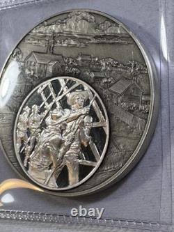 1976 Franklin Mint Sterling Silver Crown Thy Good With Brotherhood Medal
