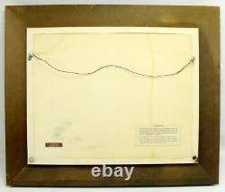 1976 Franklin Mint Sterling Silver Frigate La Belle Poule Ship Silhouette Framed