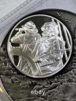 1976 Franklin Mint Sterling Silver From Sea to Shining Sea Medal