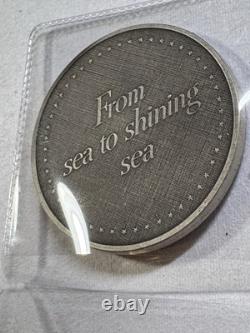 1976 Franklin Mint Sterling Silver From Sea to Shining Sea Medal
