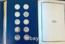 1976 Franklin Mint The Fifty-State Bicentennial Medal Collection Sterling Silver