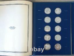 1976 Franklin Mint The Fifty-State Bicentennial Medal Collection Sterling Silver