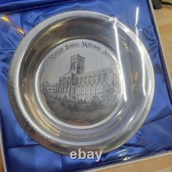 1976 Franklin Mint United States Military Academy Sterling Silver Plate NIB