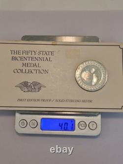 1976 New Mexico Cultural Mosaic 1oz Sterling Silver In Orginal Packaging