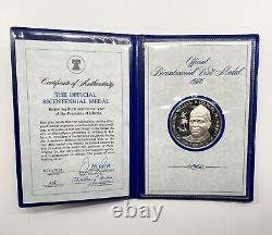1976 Official Bicentennial Visit Proof Sterling Silver Medals Franklin Mint 10