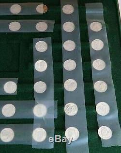 1976 Pro Football Immortals Coin Set Sterling Silver 925 Franklin Mint w Box COA