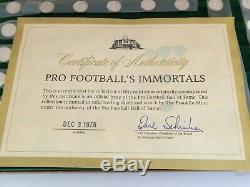 1976 Pro Football Immortals Coin Set Sterling Silver 925 Franklin Mint w Box COA