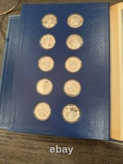1976 Sterling Silver Fifty-State Bicentennial Medal Collection Franklin Mint