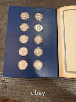 1976 Sterling Silver Fifty-State Bicentennial Medal Collection Franklin Mint