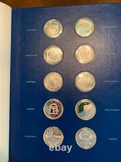 1976 The Fifty-State Bicentennial Medal Collection 50OZ Sterling Silver 1st Ed