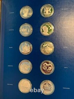 1976 The Fifty-State Bicentennial Medal Collection 50OZ Sterling Silver 1st Ed