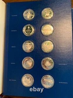 1976 The Fifty-State Bicentennial Medal Collection 50OZ Sterling Silver 1st Ed