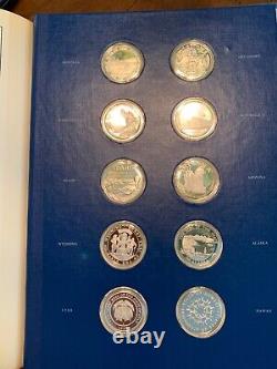 1976 The Fifty-State Bicentennial Medal Collection 50OZ Sterling Silver 1st Ed