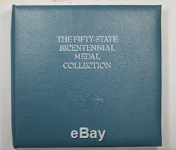 1976 The Fifty-State Bicentennial Medal Collection 50OZ Sterling Silver COA