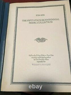 1976 The Fifty-State Bicentennial Medal Collection 55 oz Sterling Silver with COA