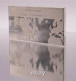 1976 United States Geographical Map Franklin Mint 925 Sterling Silver bar C2815