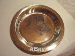 1976franklin Mint Solid Sterling Silver Mothers Day Plate Spencer