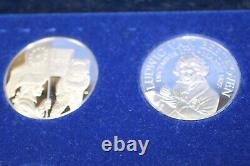 1977 Franklin Mint MEDALLIC COMMEMORATIVE SOCIETY 12 Silver Medals Sterling