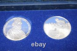 1977 Franklin Mint MEDALLIC COMMEMORATIVE SOCIETY 12 Silver Medals Sterling