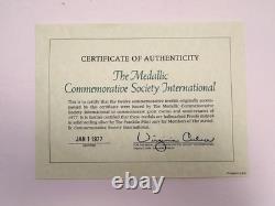 1977 Franklin Mint Medallic Commemorative Society 12 Silver Medals Sterling