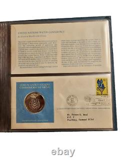 1977 Franklin Mint Official UN Silver Medallic FDC Rare