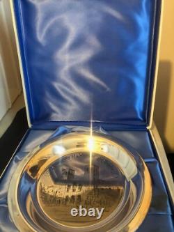 1977 Franklin Mint UCLA Bruins Royce Hall sterling silver plate Ltd #571 vintage