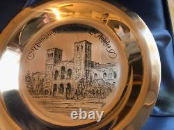 1977 Franklin Mint UCLA Bruins Royce Hall sterling silver plate Ltd #571 vintage