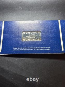 1977 ISSA JAFFER KARACHI PAKISTAN Pink Topaz 925 Silver Bar by Franklin Mint OGP