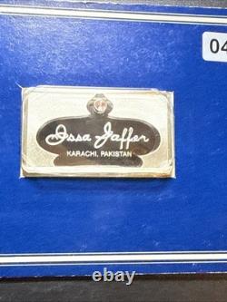 1977 ISSA JAFFER KARACHI PAKISTAN Pink Topaz 925 Silver Bar by Franklin Mint OGP