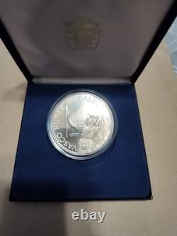 1977 Republic of Panama 20 Balboa Sterling Silver Coin Proof Franklin Mint