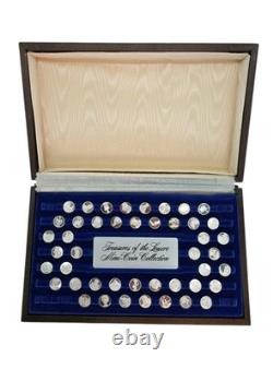 1977 Sterling Silver Franklin Mint Treasures Of The Louvre Mini Coin Collection