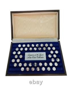 1977 Sterling Silver Franklin Mint Treasures Of The Louvre Mini Coin Collection